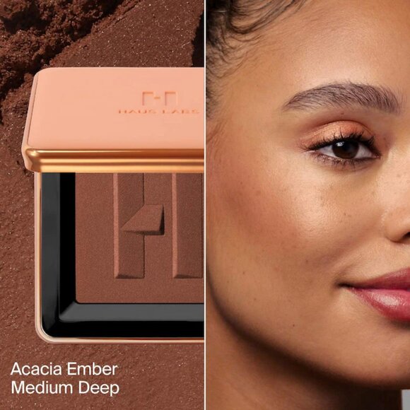 NIB ✅ Haus Labs #ACACIA EMBER (Medium Deep) Power Sculpt Velvet Bronzer ⭐ NIB - Picture 2 of 9